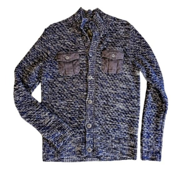 Guess | Jackets & Coats | Guess Mens Sweater Jacket Size Large Navy ...